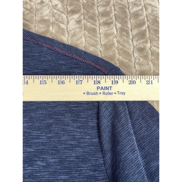 Nat‎ Nast Polo Shirt Mens L Blue Soft Stretch Luxury Originals Casual Heathered - Picture 3 of 12